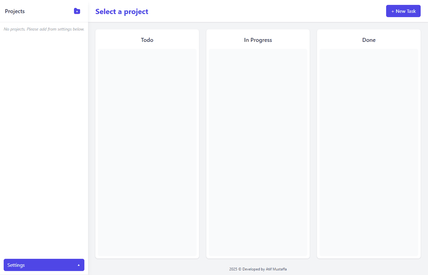 Kanban: Application screenshot